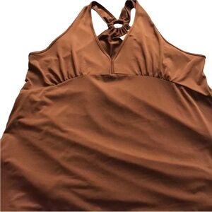 Nine West  size XL cocoa brown V-neck with  racer back